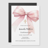 Bestätigung der Rosa Bogen Magneteinladung (Vorne/Hinten)