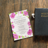 Bestätigung der rosa Peonies Einladung