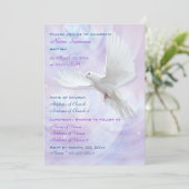 Bestätigung der Taufe durch religiöse Gemeinschaft Einladung (Stehend Vorderseite)