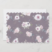 Bestätigung der Violett-Blume Einladung (Rückseite)