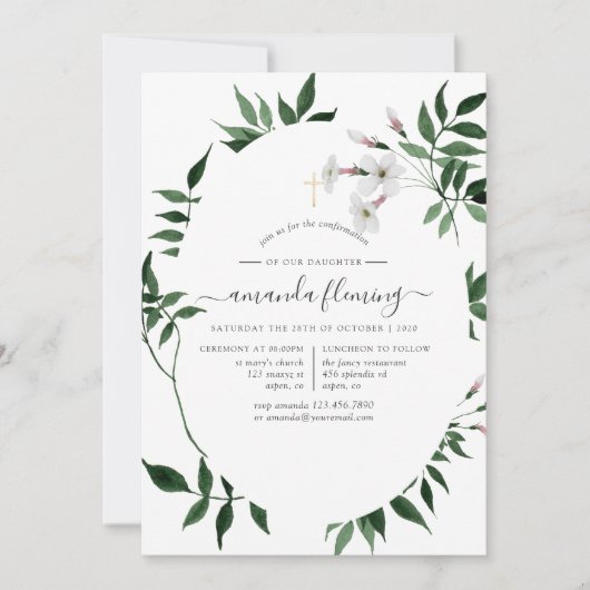 Bestätigung der Waldgrüne Einladung (Vorderseite)