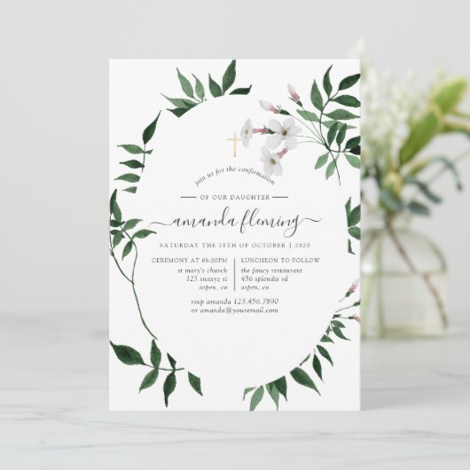 Bestätigung der Waldgrüne Einladung (Stehend Vorderseite)