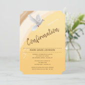 Bestätigung der Wasserfarben-Taube Einladung (Stehend Vorderseite)