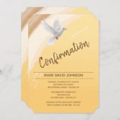 Bestätigung der Wasserfarben-Taube Einladung (Vorne/Hinten)
