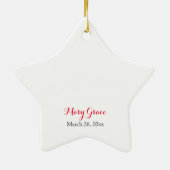 Bestätigung der weißen Taube im roten Kreis Keramikornament (Hinten)