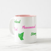 Bestätigung der zweitfarbigen rosa Ivy-Tasse Zweifarbige Tasse (Vorderseite Links)
