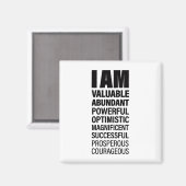 Bestätigung des coolen Textbilds für den Erfolg vo Magnet (Vorderseite/Rückseite)