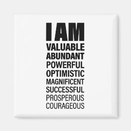 Bestätigung des coolen Textbilds für den Erfolg vo Magnet