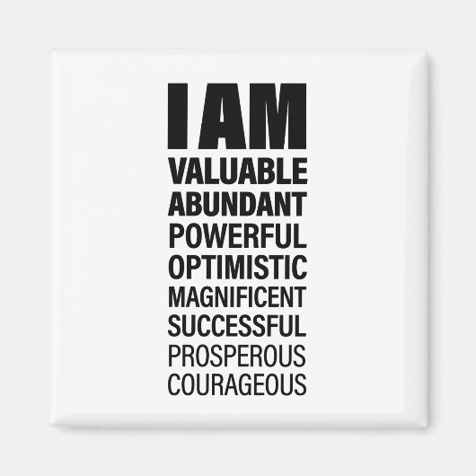 Bestätigung des coolen Textbilds für den Erfolg vo Magnet (Vorne)