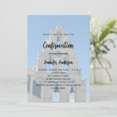 Bestätigung des Foto-Kirchenluxus Einladung (Stehend Vorderseite)