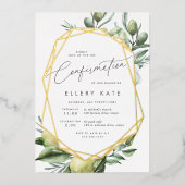 Bestätigung des Mittelmeergartens Folieneinladung (Vorderseite)