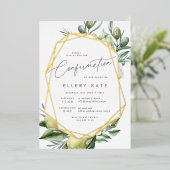 Bestätigung des Mittelmeergartens Folieneinladung (Stehend vorne)