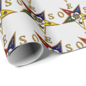 BESTÄTIGUNG DES OSTSTEN STAR GESCHENKPAPIER (Rolleneckpunkt)