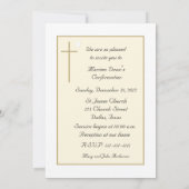 Bestätigung Einladung Kreuz und Taube (Rückseite)