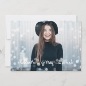 Bestätigung Einladung von Foto Fairy Lights (Vorderseite)