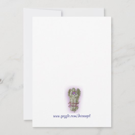 Bestätigung Einladung zur benutzerdefinierten Farb (Rückseite)