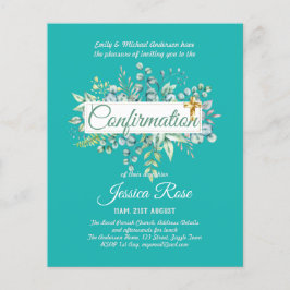 Bestätigung Einladungen Eukalyptus Greenery Budge