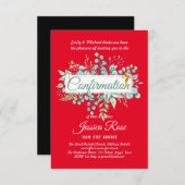 Bestätigung Einladungen Eukalyptus Greenery Budge (Vorne/Hinten)