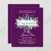 Bestätigung Einladungen Eukalyptus Greenery Budge (Vorne/Hinten)