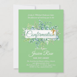 Bestätigung Einladungen Eukalyptus Greenery Budge