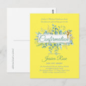 Bestätigung Einladungen Eukalyptus Greenery Budge (Vorne/Hinten)