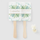 Bestätigung Eleganter Grüner Grüner Garten Fächer (Vorne und Hinten)