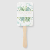 Bestätigung Eleganter Grüner Grüner Garten Fächer (Rückseite)