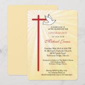 Bestätigung für die Goldenen Rays des Son Cross Do Einladung (Vorne/Hinten)