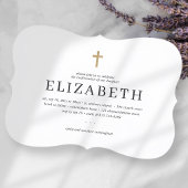 Bestätigung für ihr einfaches Imitat Gold Cross Einladung