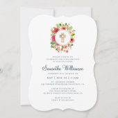 Bestätigung für ihr Wasserfarbenkreuz Einladung (Vorderseite)