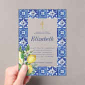 Bestätigung für ihre Lemon-Mittelmeerküste Acryleinladungen (Insitu (Handheld))