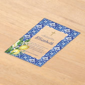 Bestätigung für ihre Lemon-Mittelmeerküste Acryleinladungen (Ablage )