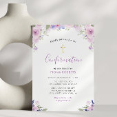 Bestätigung für Lavendelblumen Einladung