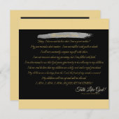 Bestätigung für Mamas - Single-Note-Karte Dankeskarte (Vorne/Hinten)