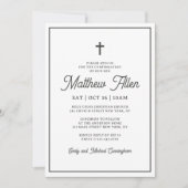 Bestätigung für sein einfaches, elegantes modernes einladung (Vorderseite)