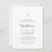 Bestätigung für seine Minimalistischen Imitate Gol Einladung (Vorderseite)