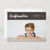 Bestätigung für seine moderne Foto-Einladung Postkarte (Vorne/Hinten)