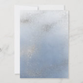 Bestätigung grau-blauer Marmor Einladung (Rückseite)