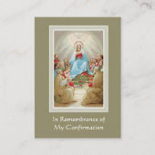 Bestätigung Heiliger Geist | Erinnerungskarten für Visitenkarte (Vorderseite)