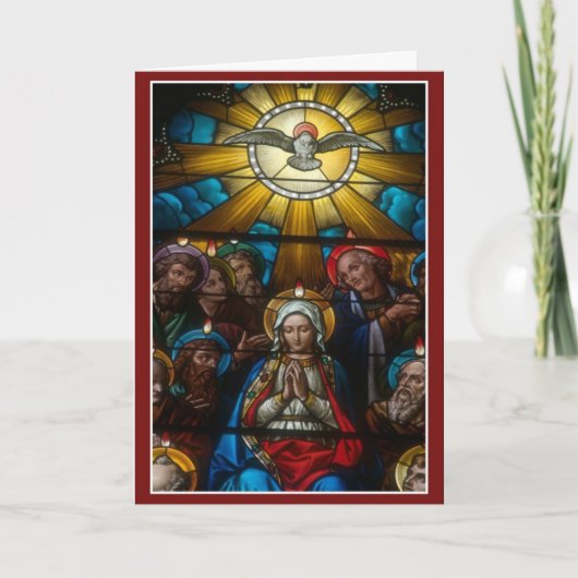 Bestätigung Heiliger Geist Jungfrau Mary Apostles Karte (Vorderseite)