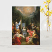 Bestätigung Heiliger Geist Jungfrau Mary Apostles Karte (Gelbe Blume)