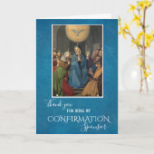 Bestätigung Heiliger Geist Jungfrau Mary Apostles Karte (Gelbe Blume)