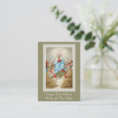 Bestätigung Heiliger Geist Jungfrau Mary Apostles Visitenkarte (Stehend Vorderseite)