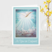 Bestätigung Heiliger Geist Wolken Rays Karte (Gelbe Blume)