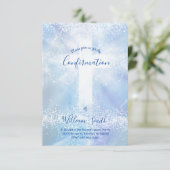 Bestätigung katholisches Heiligkreuz Einladung (Stehend Vorderseite)