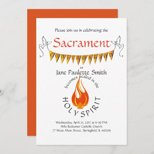 Bestätigung laden ein,/Mitteilung: Vibrierend Einladung (Vorne/Hinten)