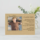 Bestätigung Lässiges Foto Einladung (Stehend Vorderseite)