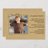 Bestätigung Lässiges Foto Einladung (Vorne/Hinten)