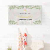 Bestätigung Marmorgrün Kalligraphie Willkommen Banner (Insitu)