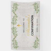 Bestätigung Marmorgrün Kalligraphie Willkommen Banner (Vertikal)